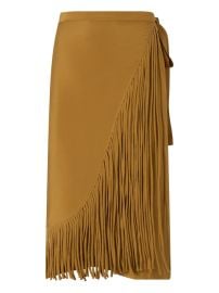 PINKO Fringed Tie Skirt Brown at Farfetch